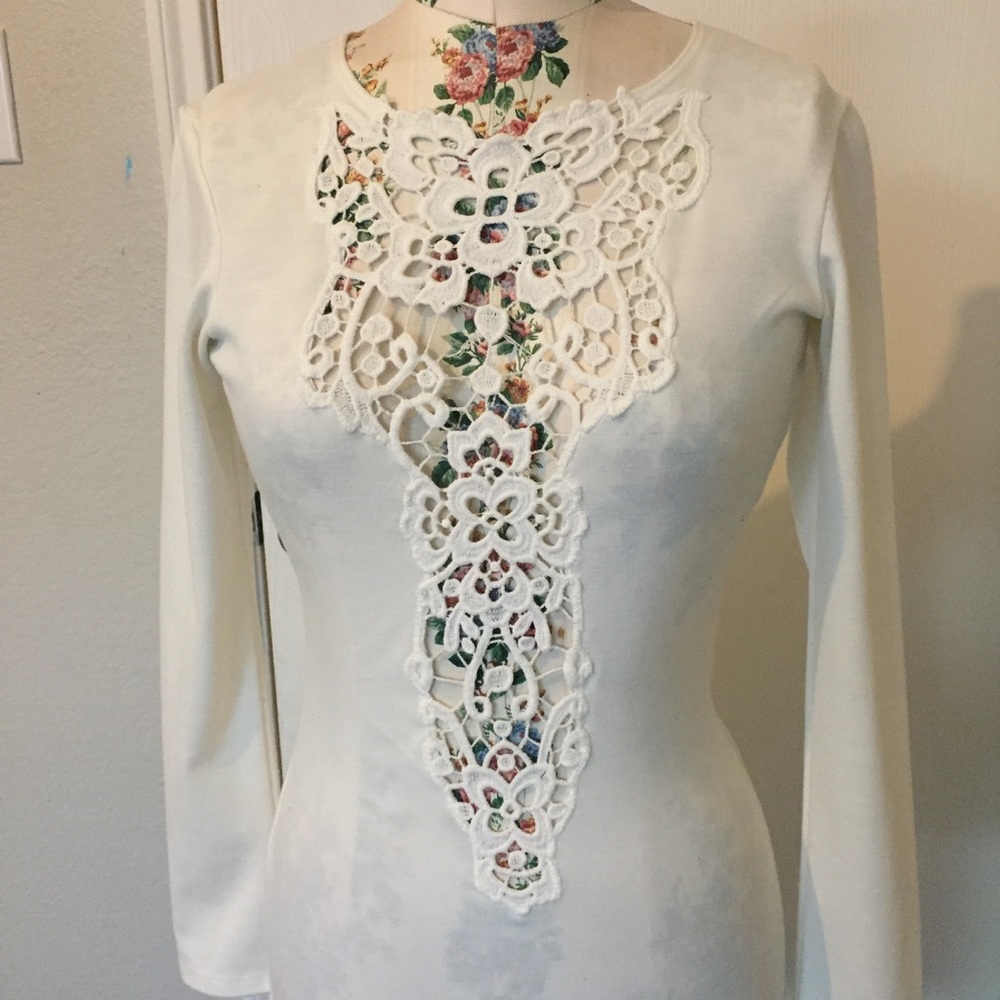 White lace dress